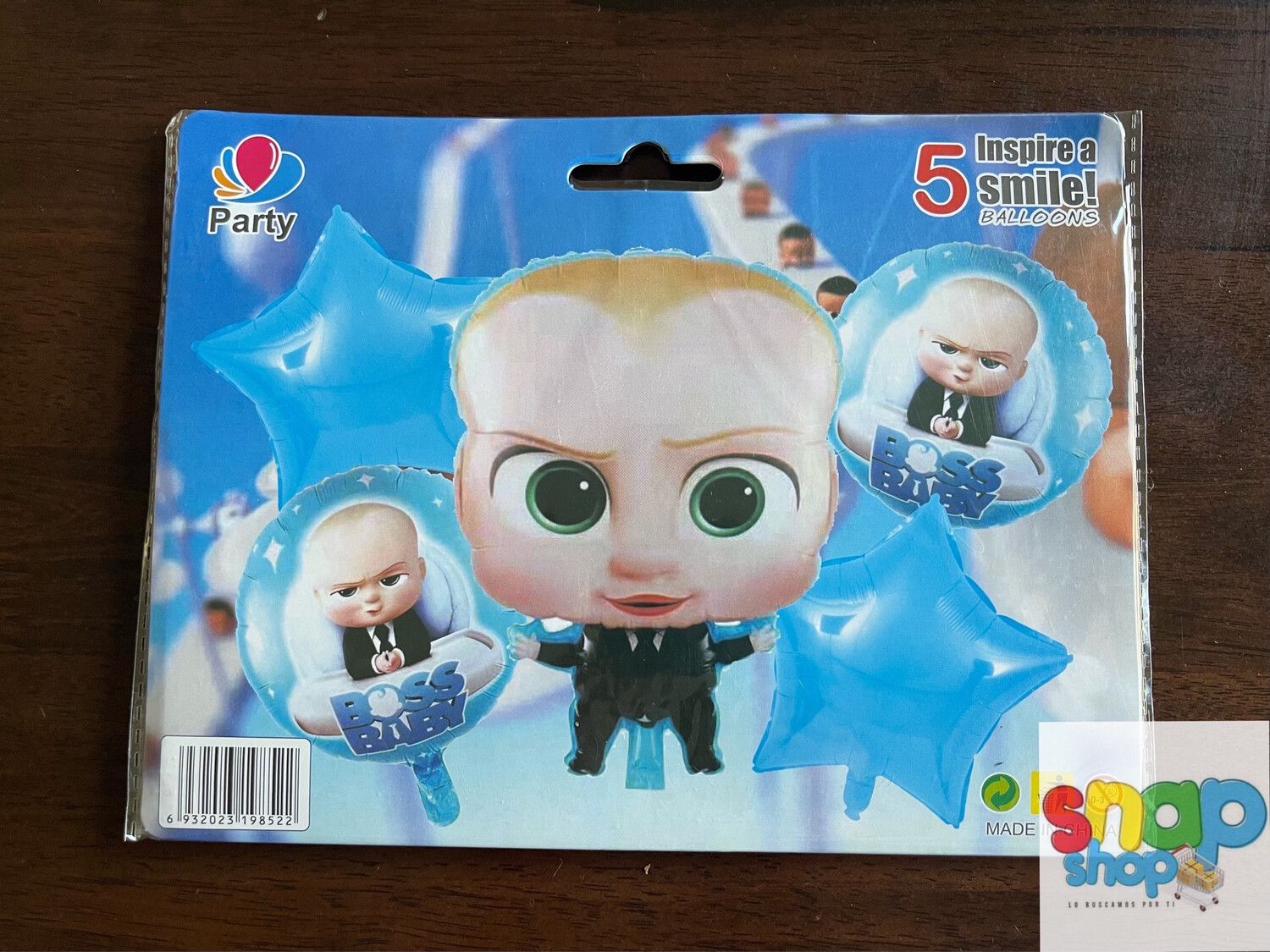 Set de globos Jefe en pañales