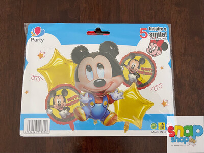 Set 5 globos Mickey Mouse bb