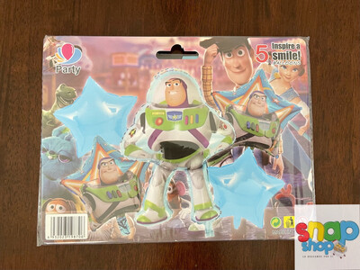 Set 5 globos Buzz Lightyear Toy Story