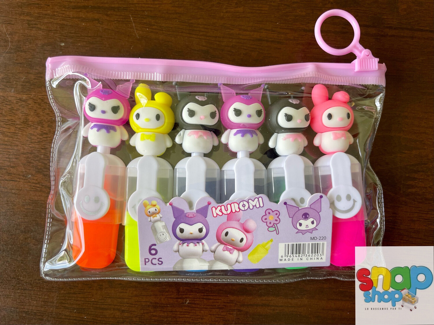Set de 6 Marcadores Kuromi y sus amigos