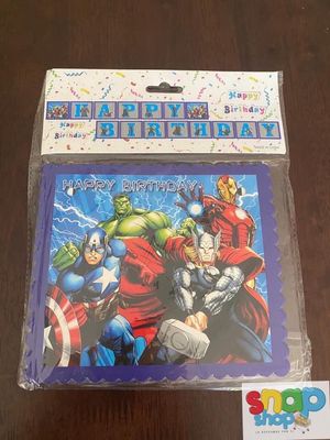 Letrero cuadrado Avengers