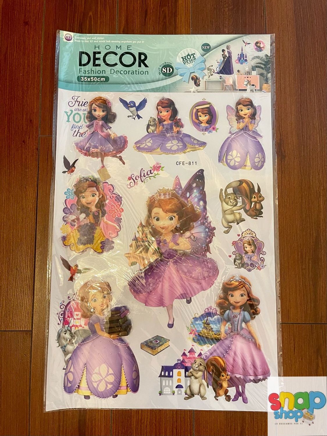 Decoración Set de stickers Princesa Sofía