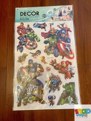 Decoración Set de stickers Avengers