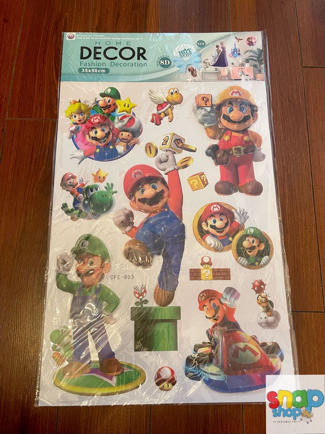 Decoración Set de stickers Súper Mario