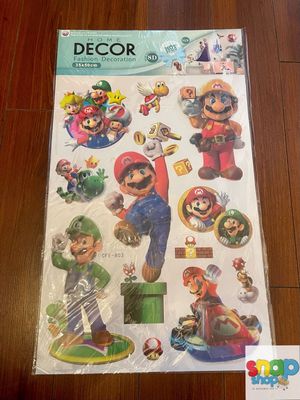 Decoración Set de stickers Súper Mario