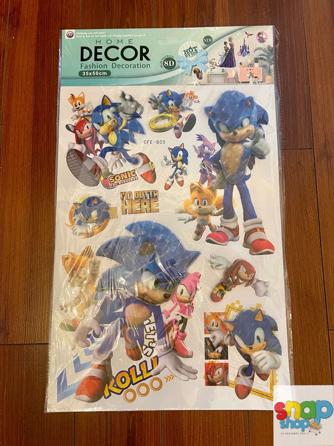 Decoración Set de stickers Sonic