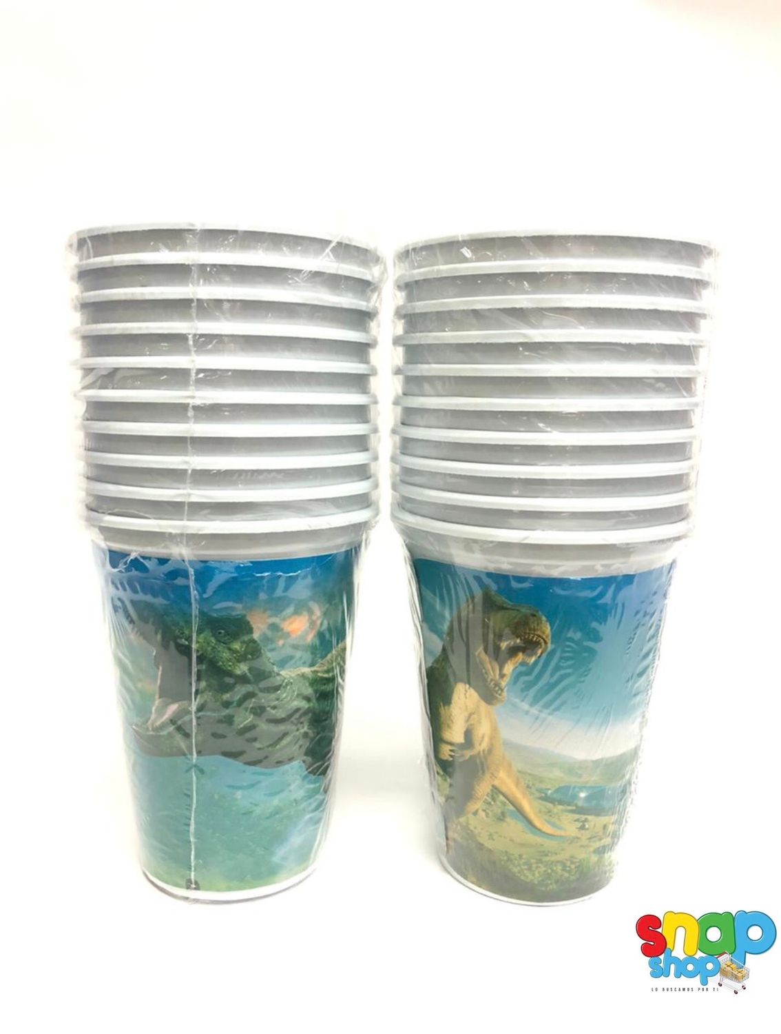 Paquete de 10 vasos Dinosaurio