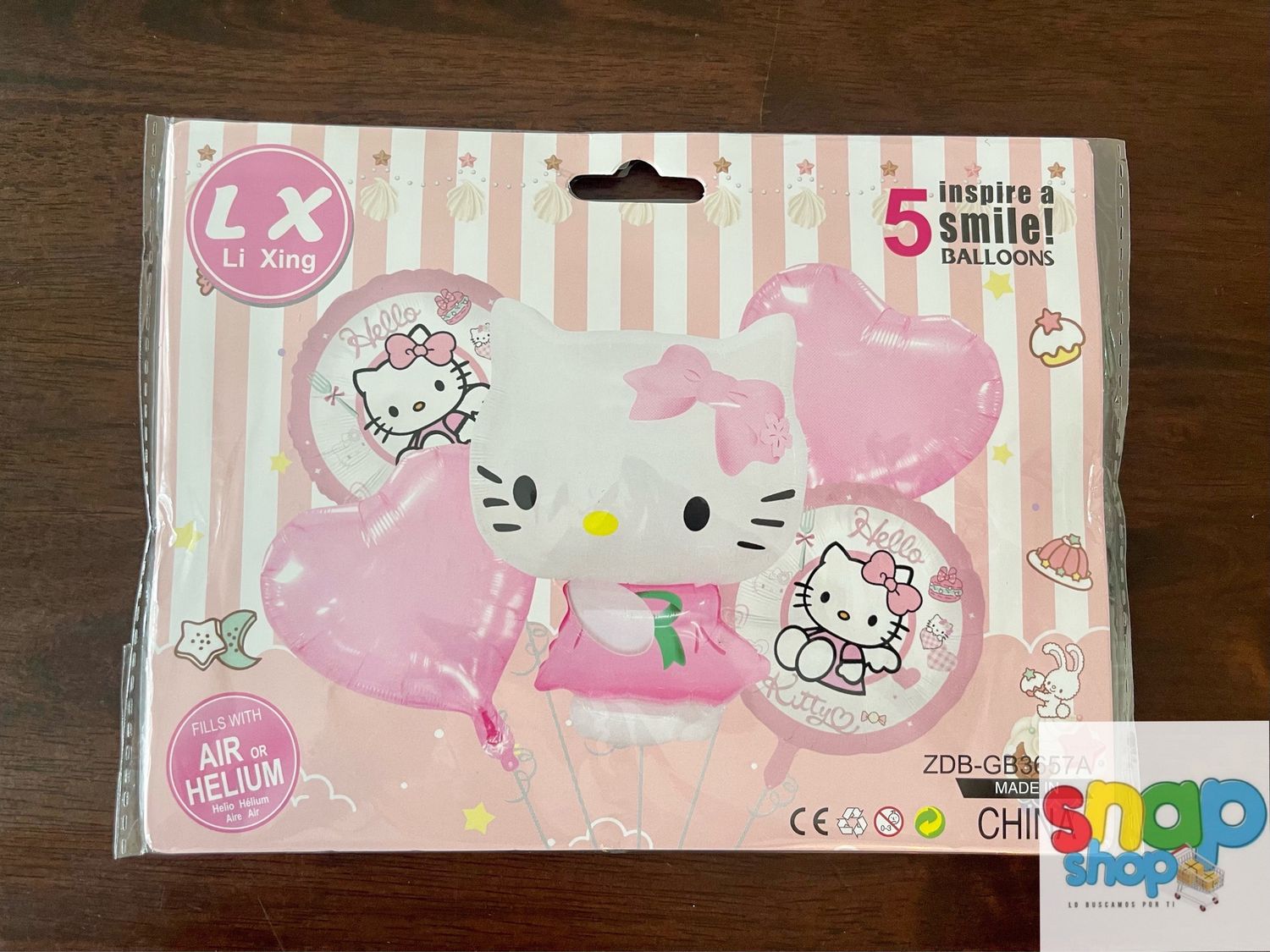 Set de globos de Hello Kitty