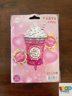 Set de globos copa 🍧 de sorbete
