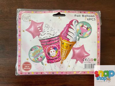 set de globos Postre