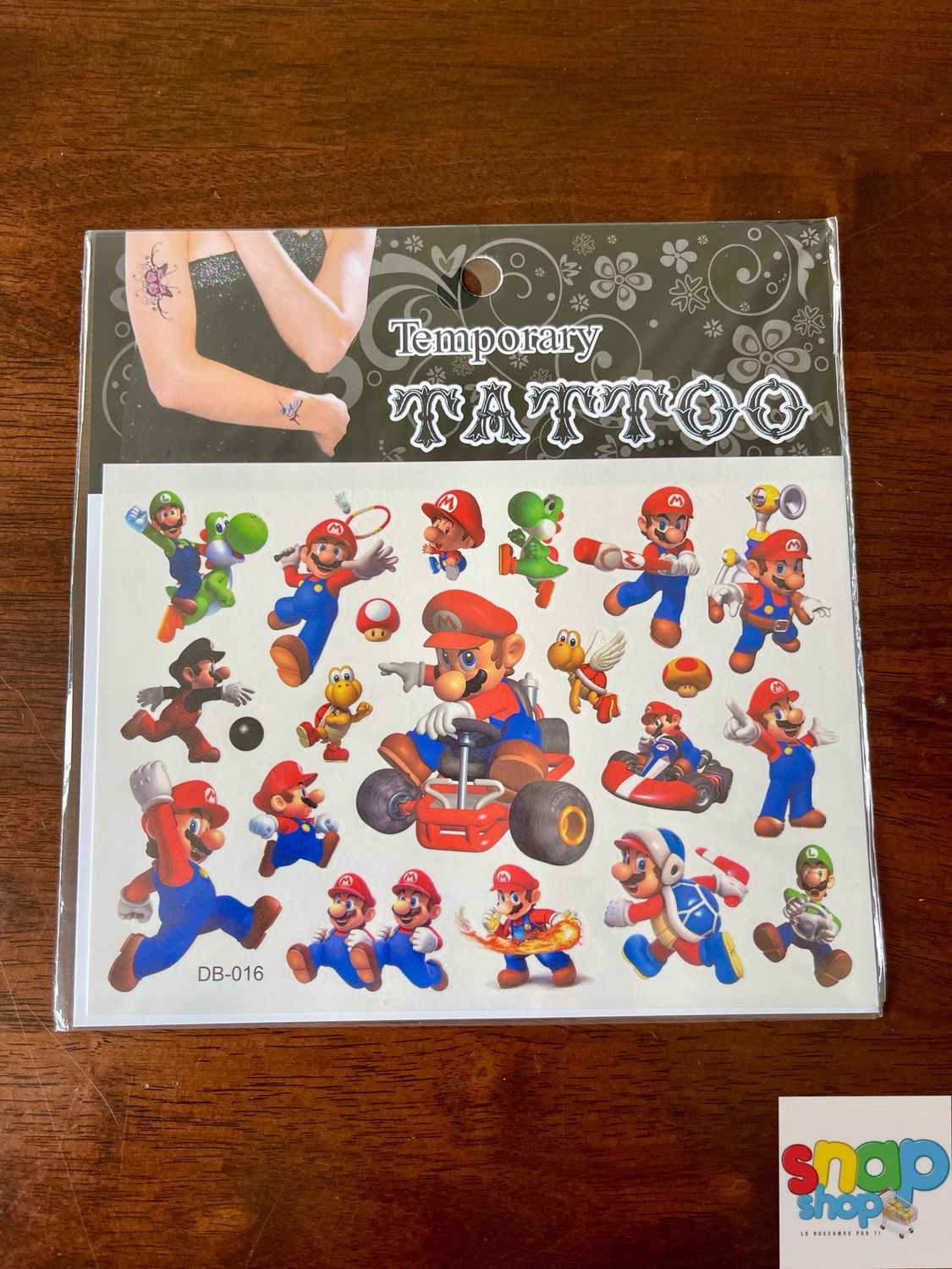 Tatuajes infantiles Súper Mario Bros.