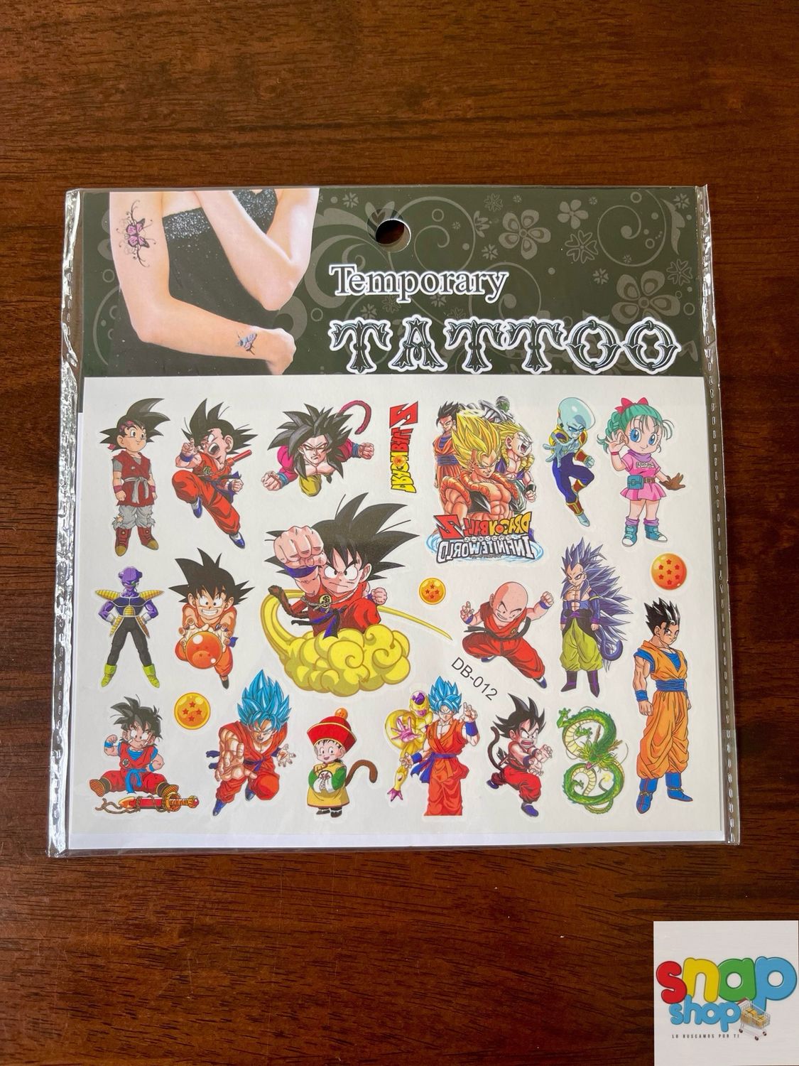 Tatuajes infantiles Dragon Ball Z