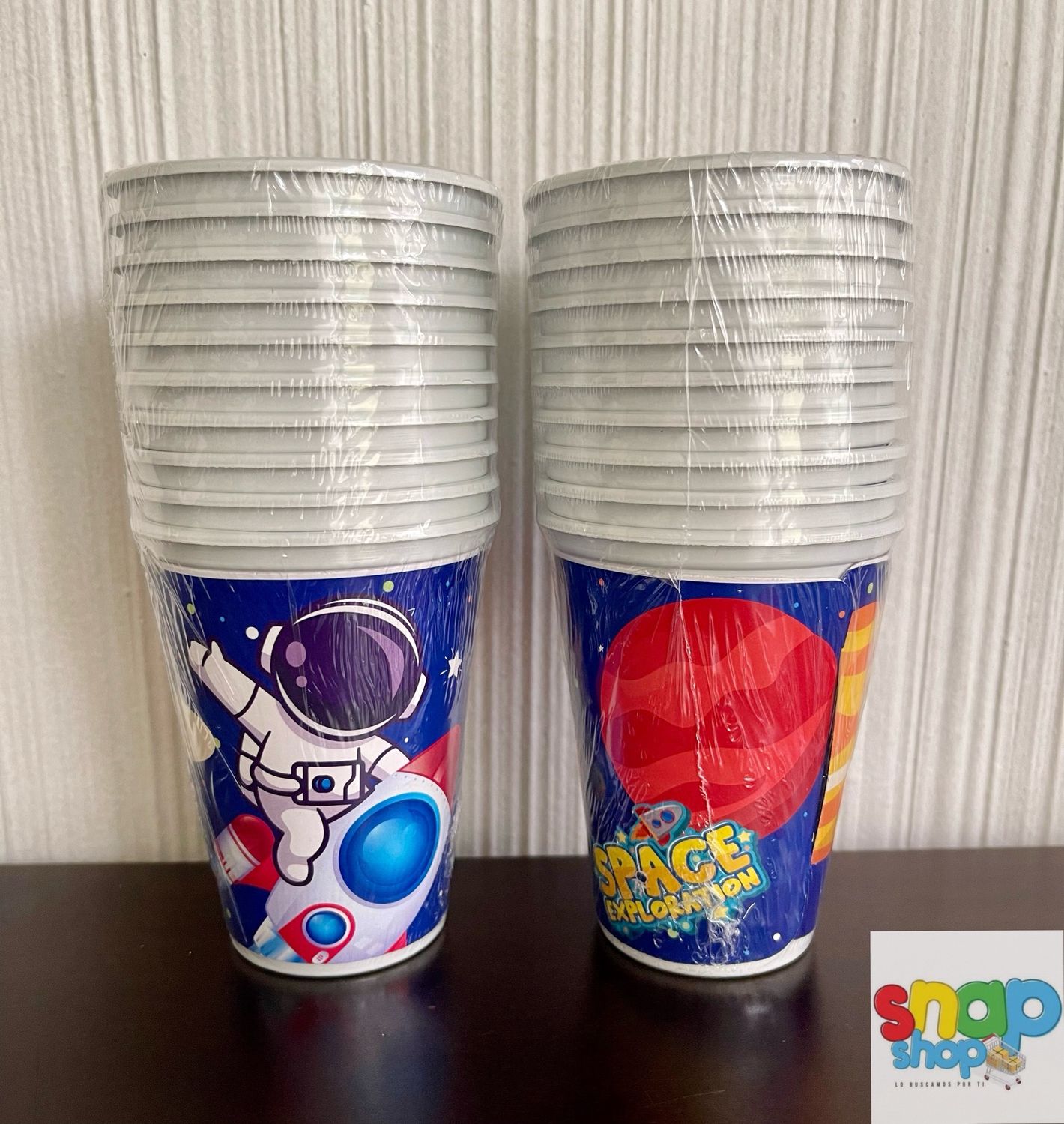 Paquete 10 vasos Astronautas 🚀