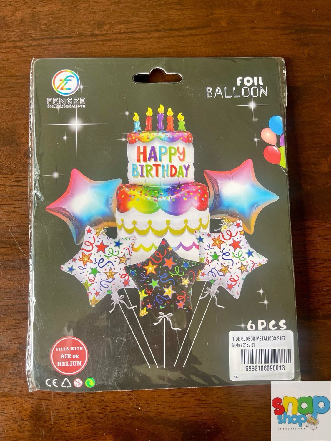 Set de globos Happy Birthday pastel 🎂