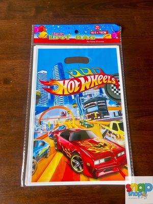 Paquete 10 bolsas para dulces 🍬 Hotwheels Rally 🏁