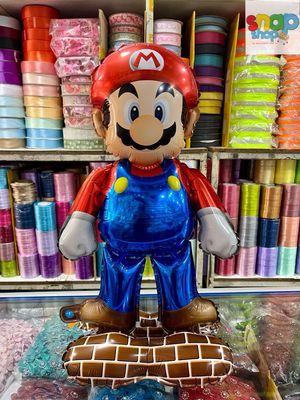 Globo figura para centro de mesa Mario Bros.