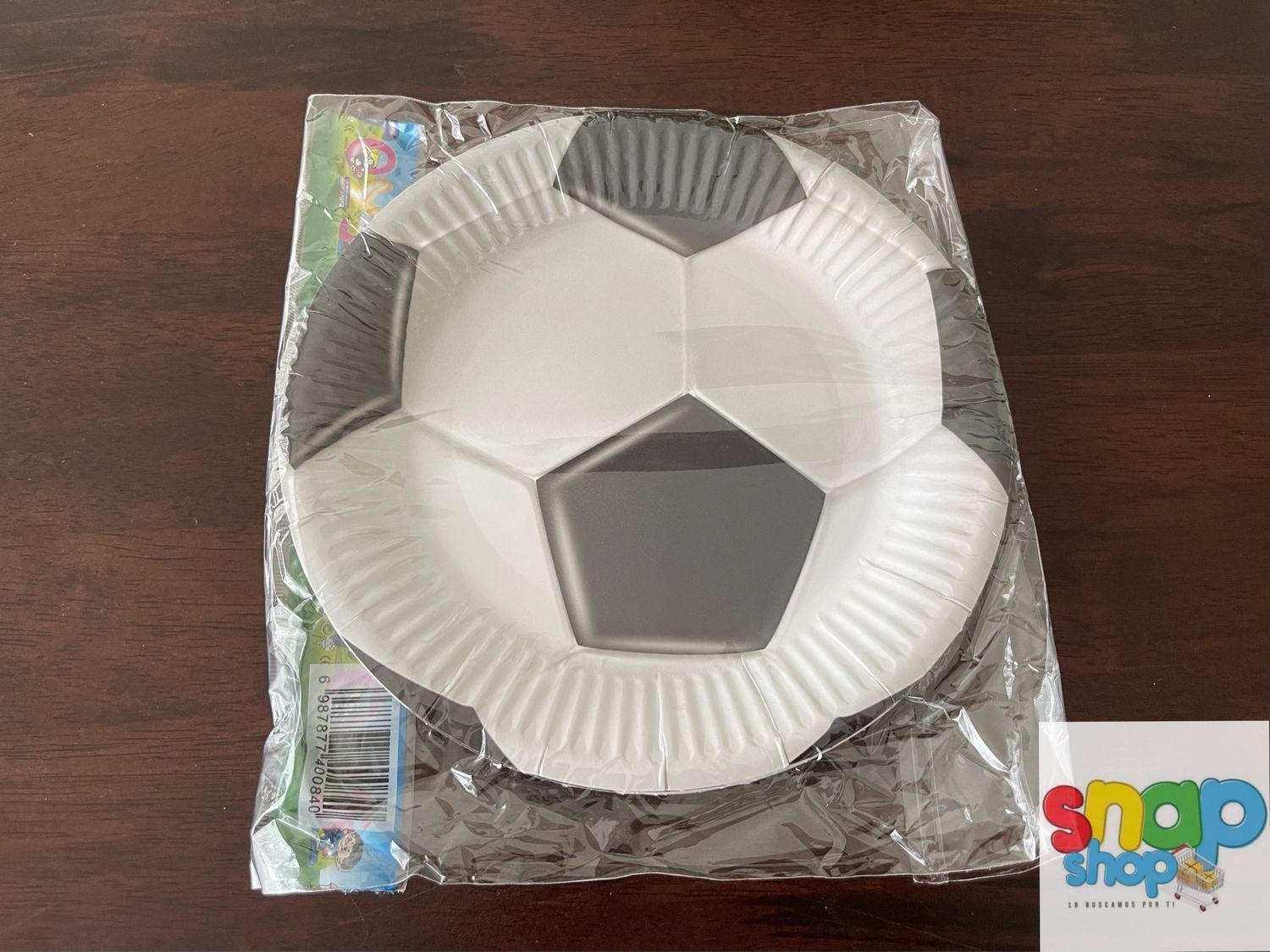 Paquete 10 platos Fútbol ⚽️