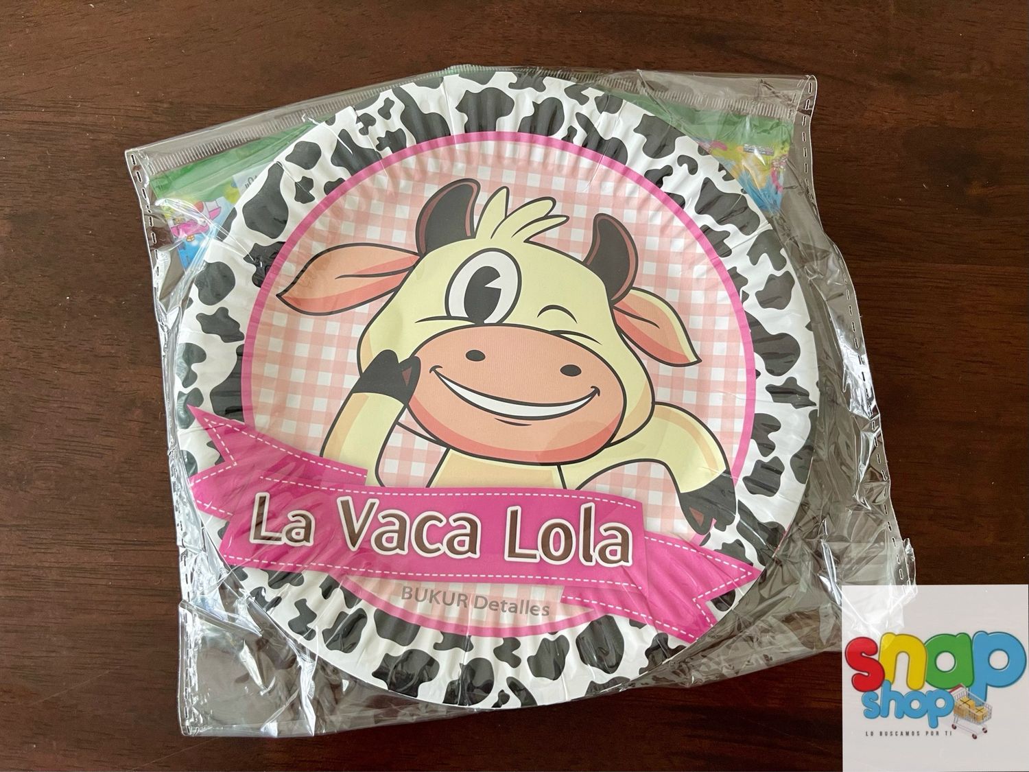 Paquete 10 platos Vaca Lola