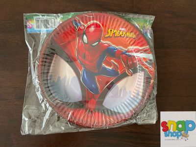 Paquete 10 platos Spidey