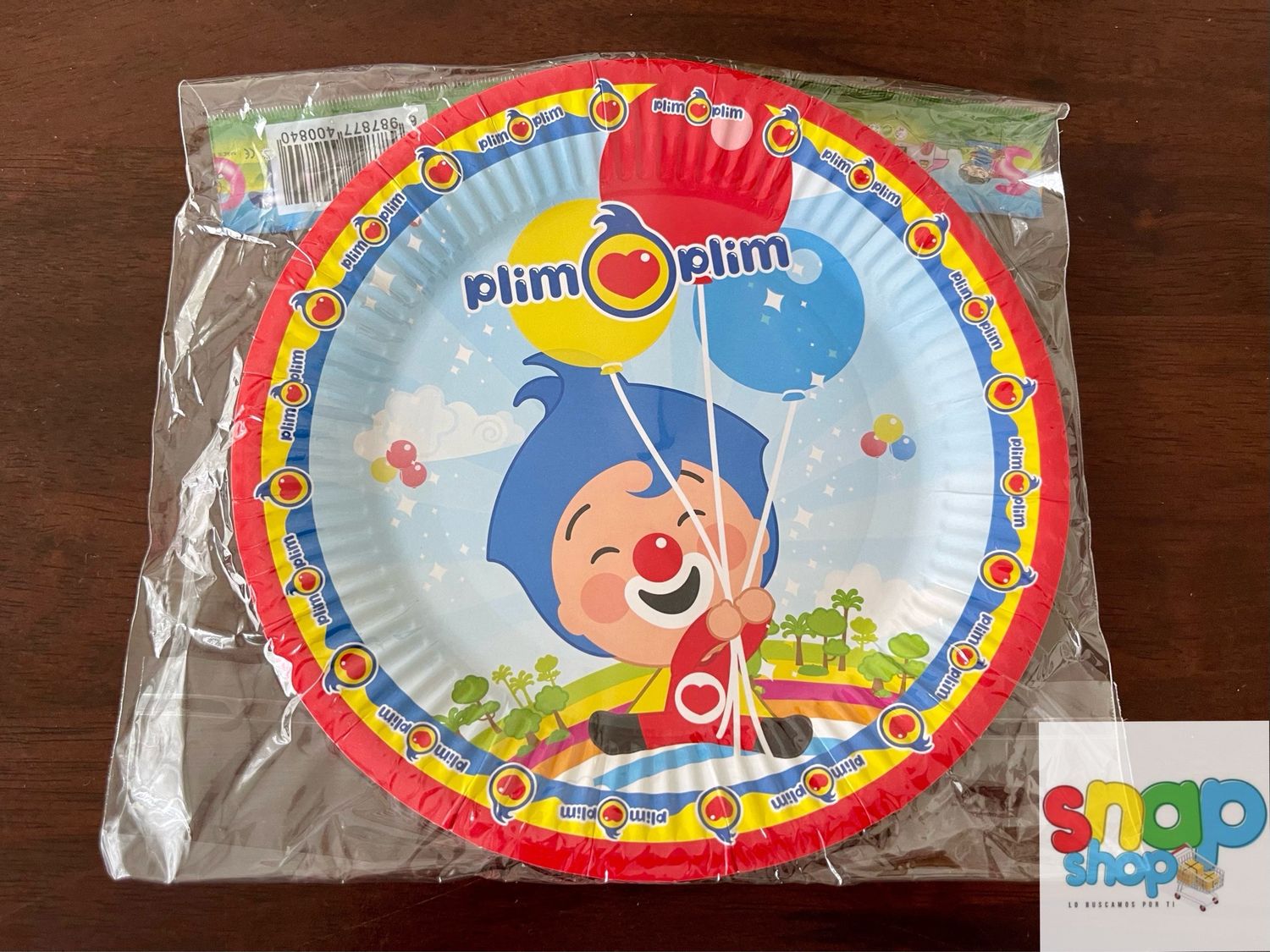 Paquete 10 platos Plim Plim