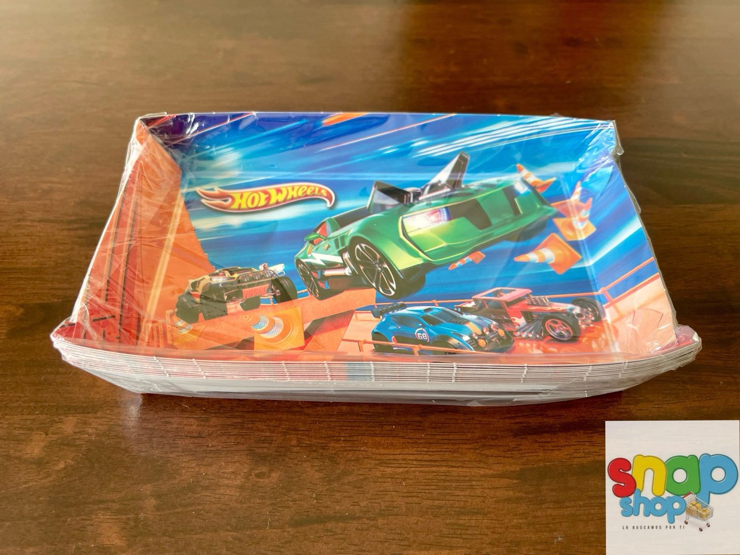 Paquete 10 bandejas | Platos Hotwheels 🏁🚗