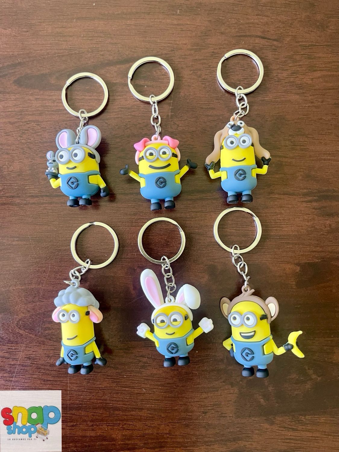 Colección de 6 Llaveros Minions