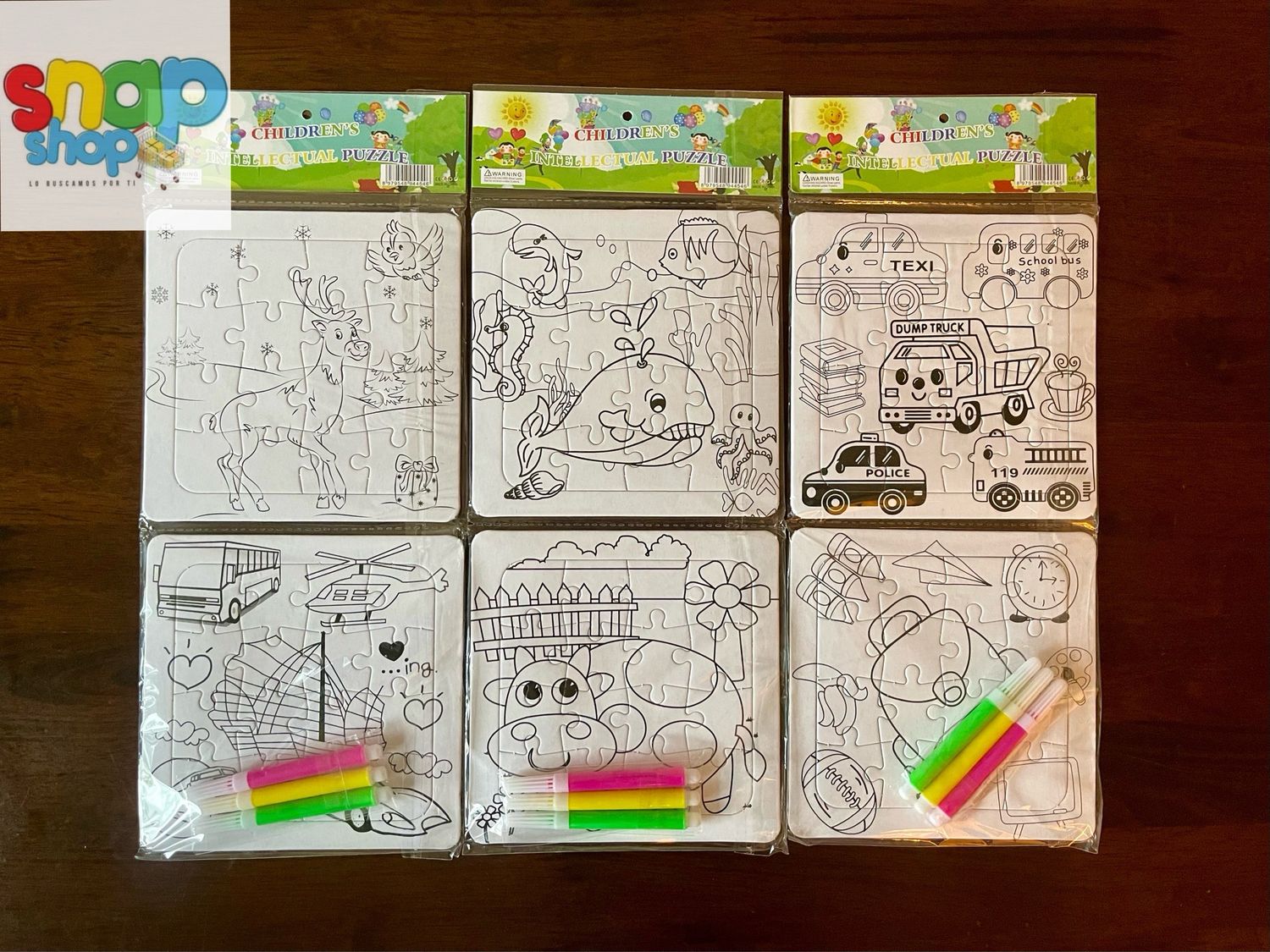 Rompecabezas 🧩 para colorear