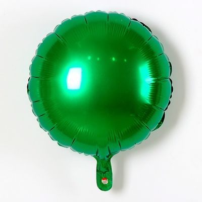 Globo metálico redondo verde