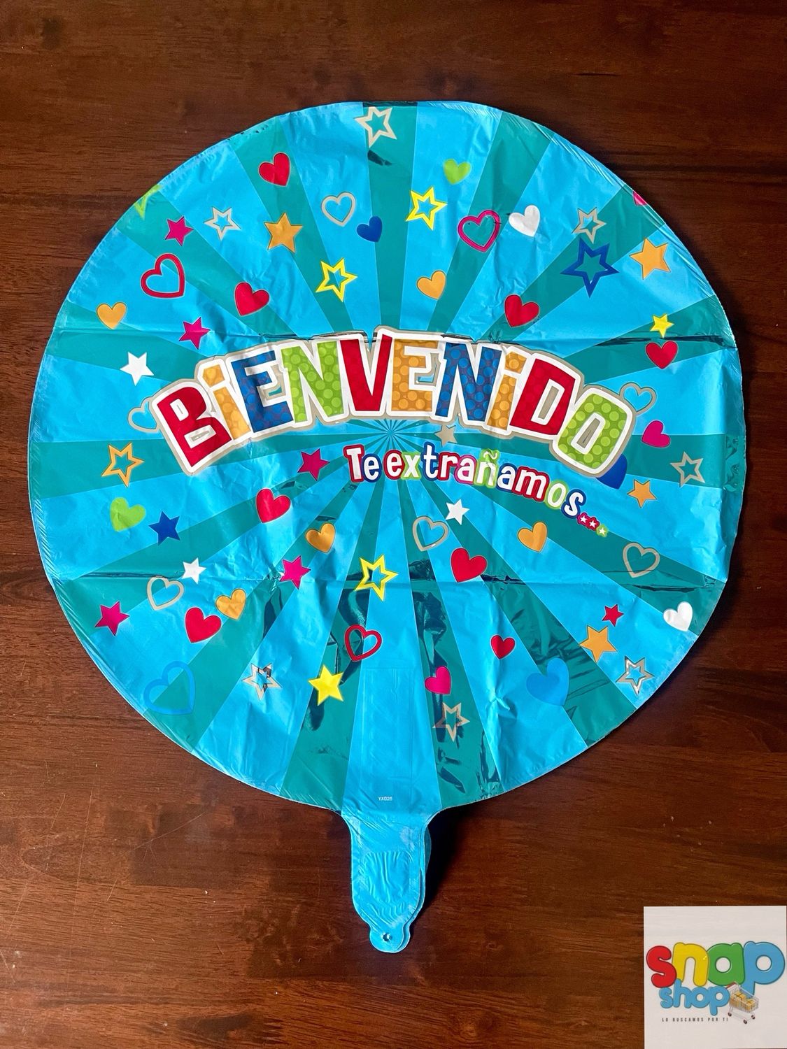 Globo metálico Bienvenido