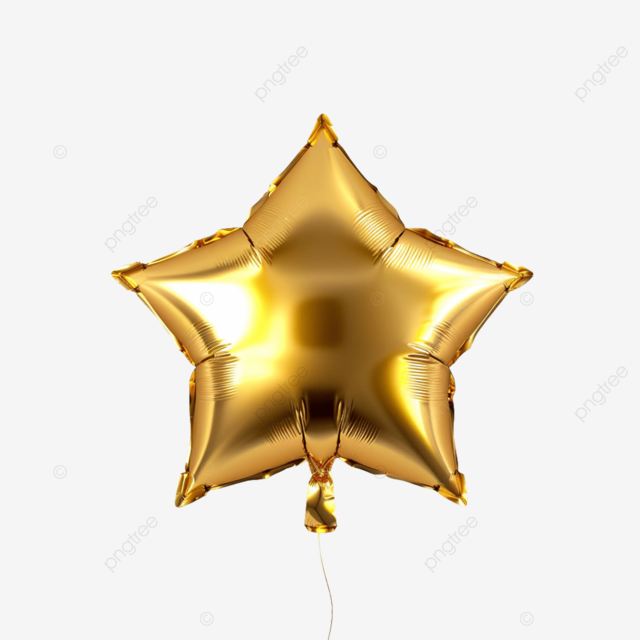 Globo metálico estrella pequeña ⭐️ dorada 9”
