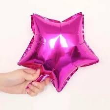 Globo estrella pequeña fucsia ⭐️ 9”