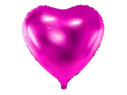Globo metálico corazón Fucsia 💓