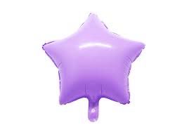 Globo estrella morado pastel 18”