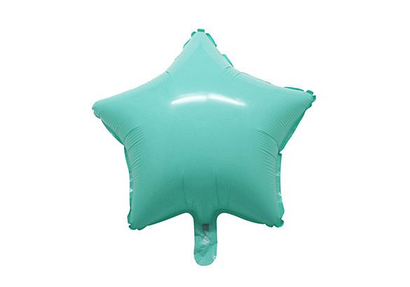 Globo estrella celeste pastel 18”