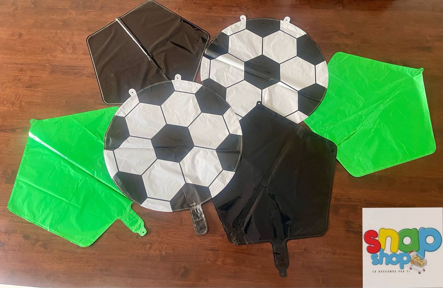 Set de 6 globos metálicos Fútbol ⚽️