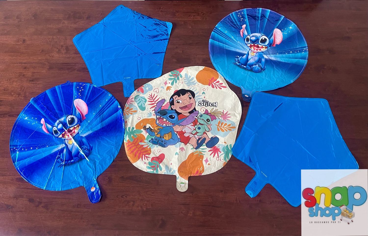 Set 5 globos Stitch
