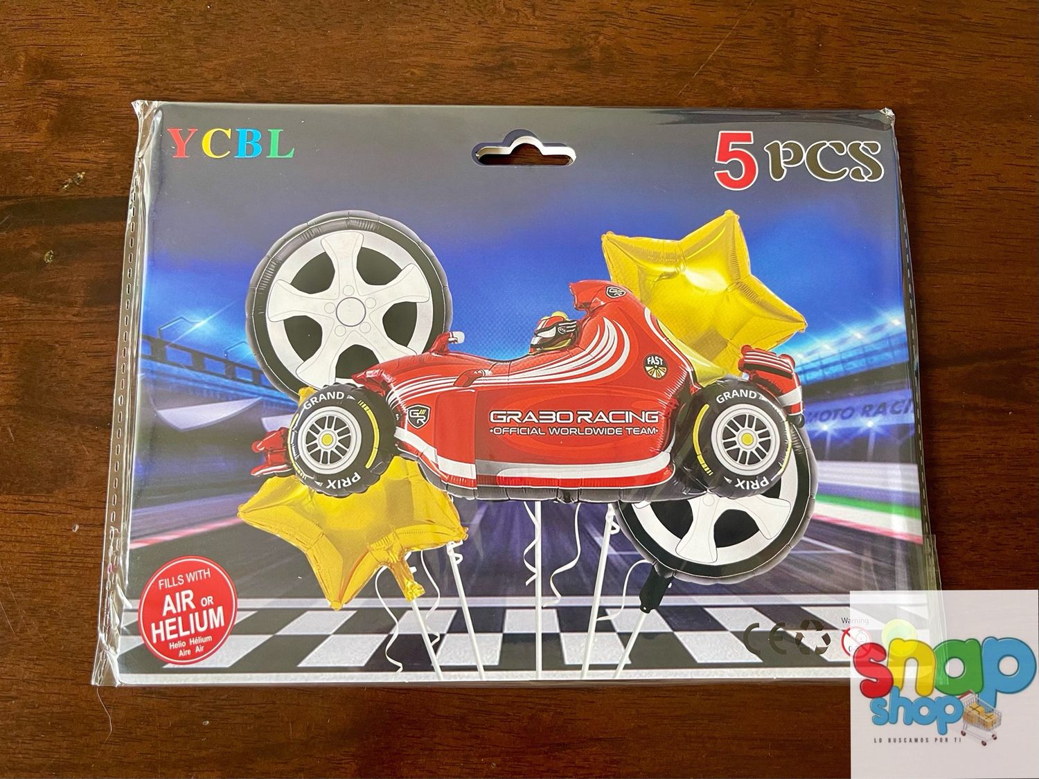 Set de globos Carro Rojo 🚗 Rally