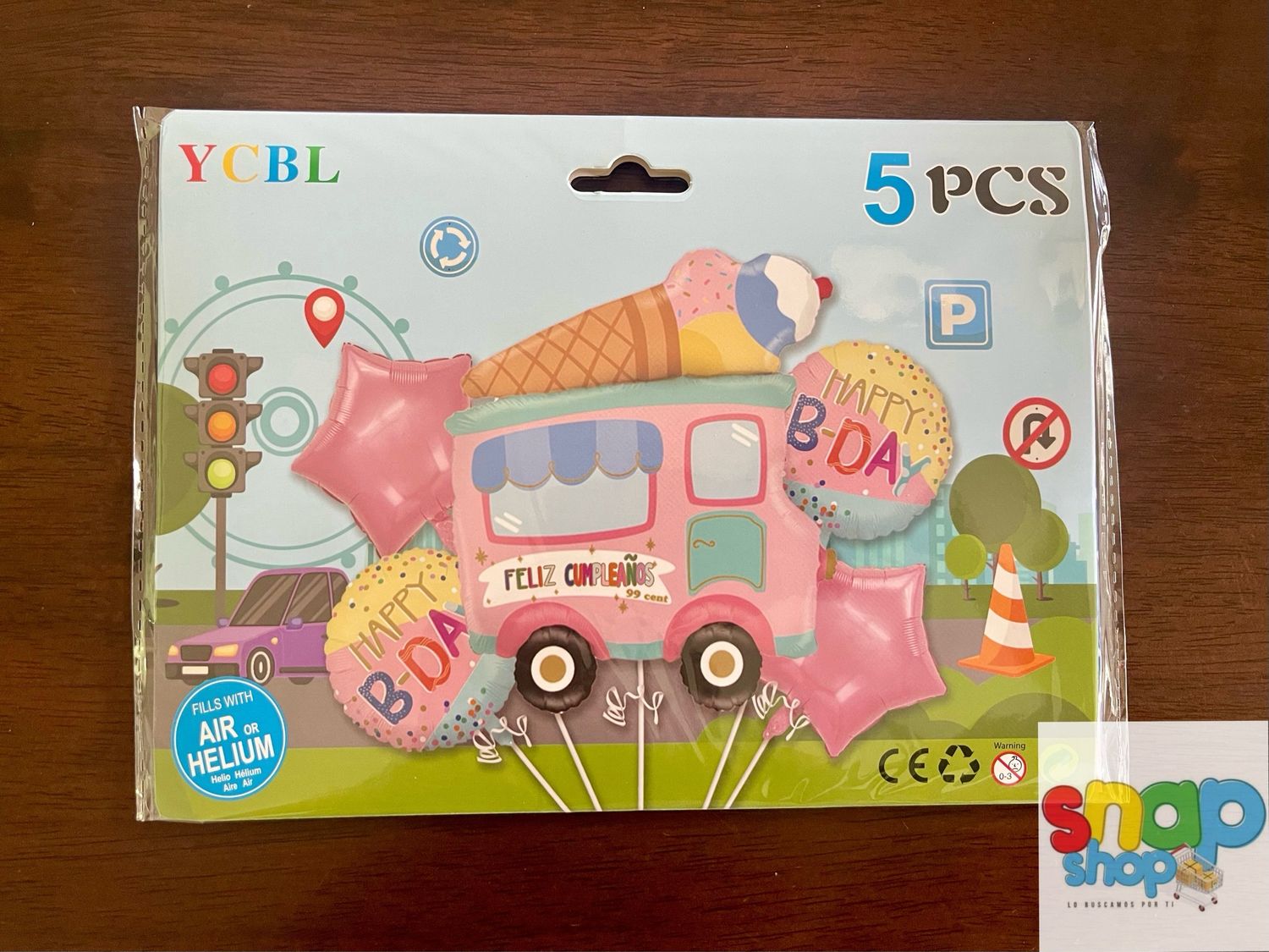 Set de globos carro de postres 🍦