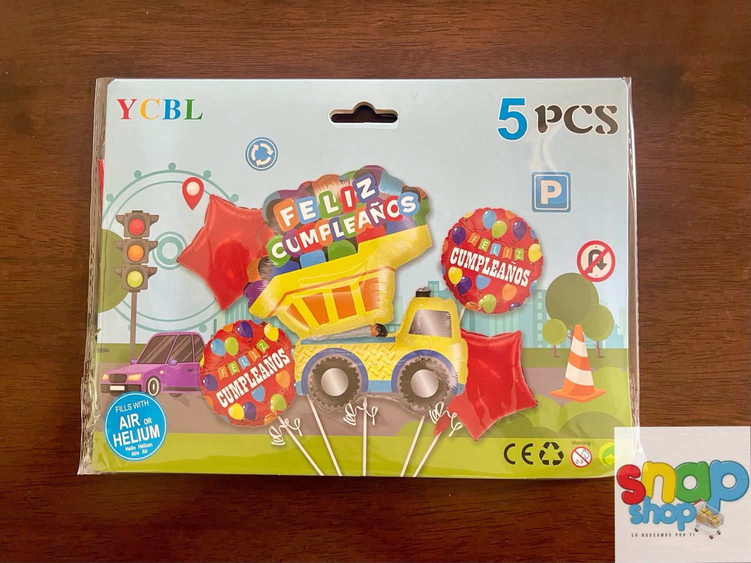 Set de globos Construcción 🚧 Feliz cumpleaños 🎉