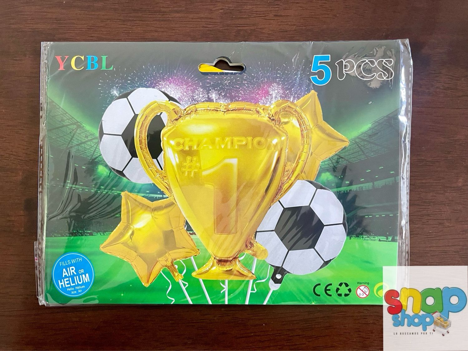 Set de globos fútbol 🏆⚽️ trofeo