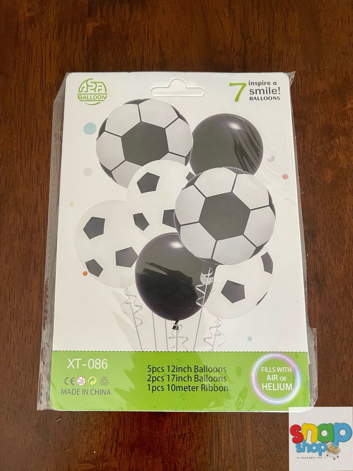 Set de globos fútbol