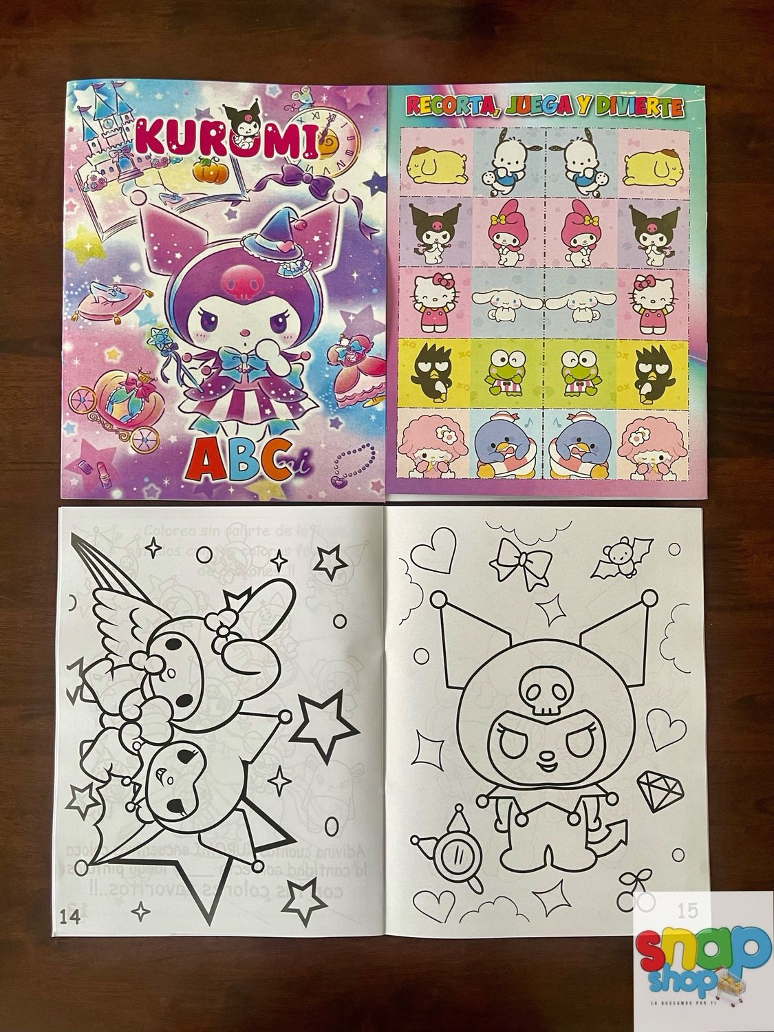 Libro de colorear Kuromi y sus amigos