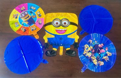 Set de 5 globos Minion