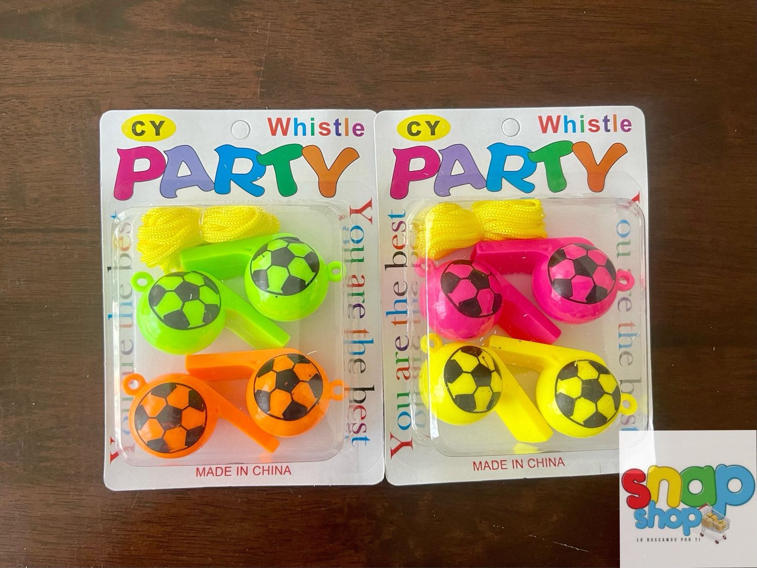Set de 4 pitos fútbol ⚽️