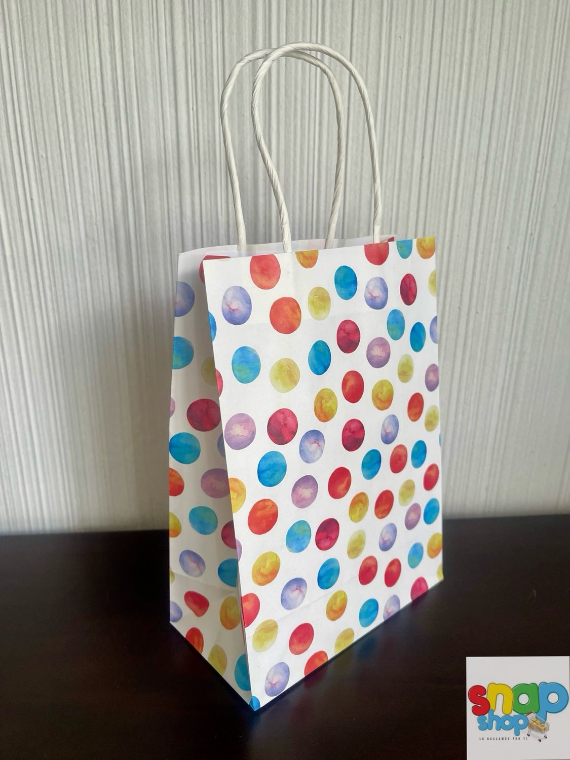 Bolsas para regalos puntos de colores 🛍️