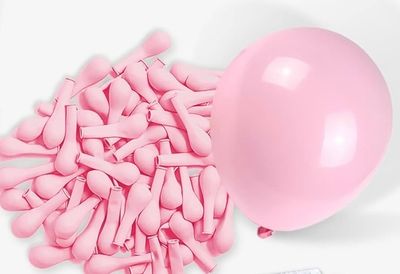 Paquete de 24 globos látex rosado bb #9
