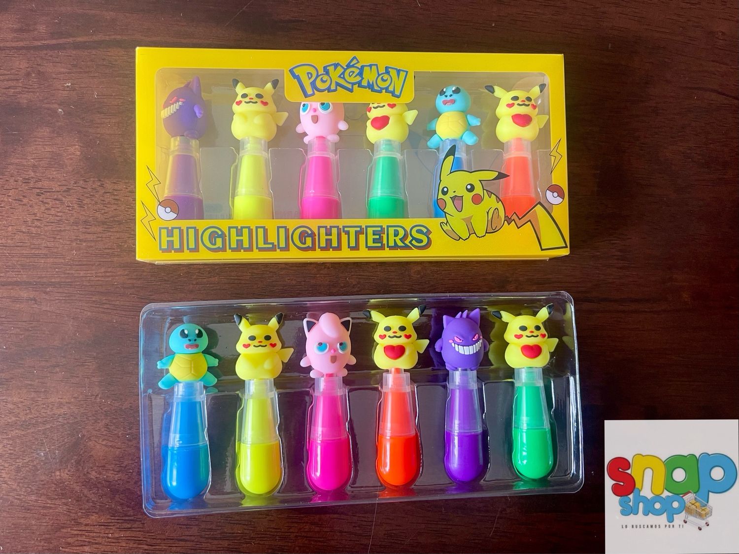 Set 6 marcadores Pokemon