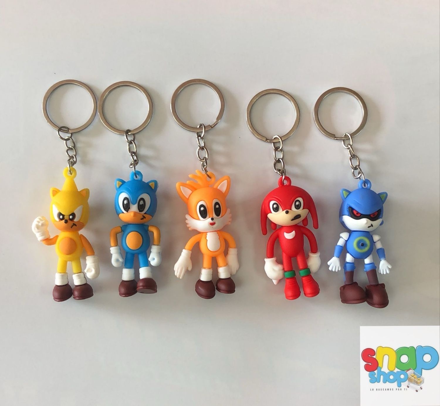 Colección 5 llaveros Sonic