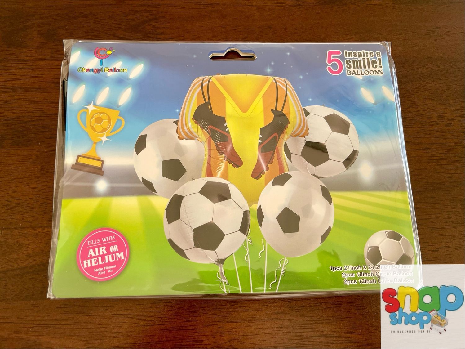 Set de globos Fútbol con camiseta ⚽️