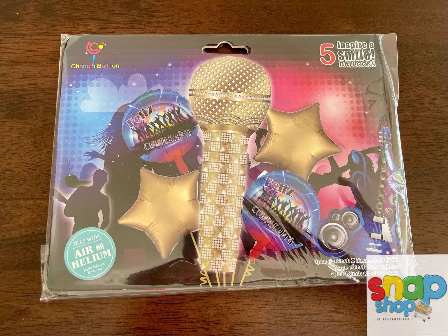 Set de globos Micrófono 🎤